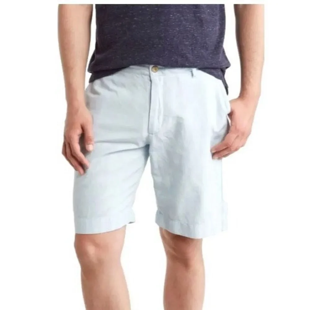✨Faherty Stretch Malibu 9” Baby Blue Sz 34 Shorts✨